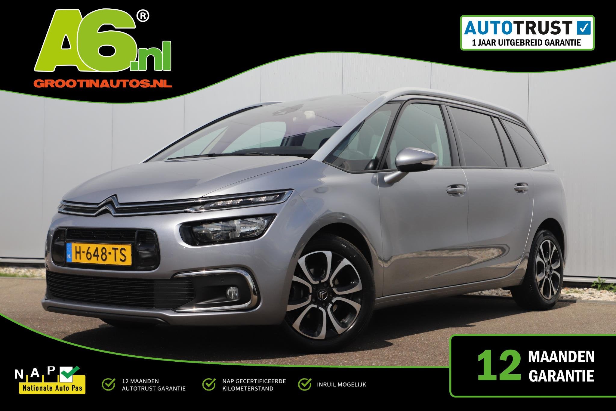 Citroen Grand C4 SpaceTourer 1.2 PureTech Business 7p 7 Pers, Auto's, Voorwielaandrijving, Stof, Gebruikt, 1199 cc