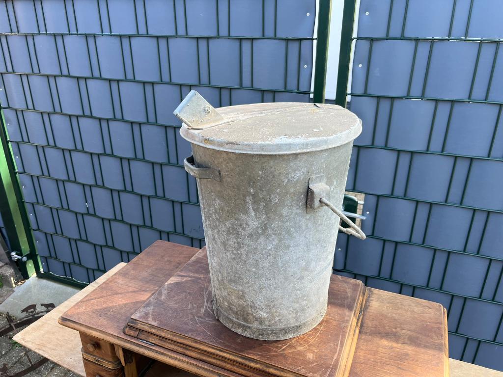 Vuilnisemmer staal verzinkt, Gebruikt, Minder dan 30 cm, Rond, Ophalen of Verzenden