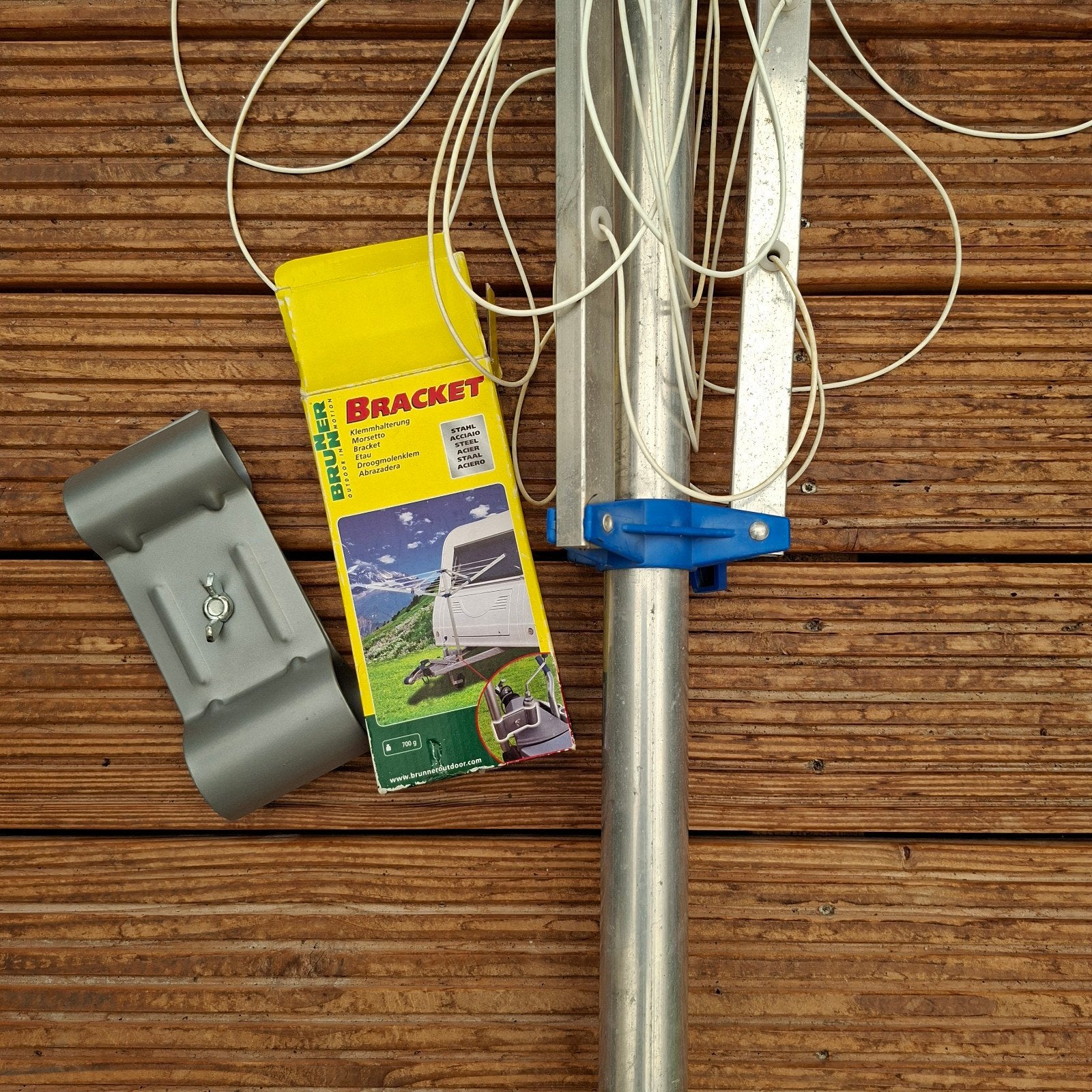 Brunner Bracket droogmolenklem, Caravans en Kamperen, Ophalen, Gebruikt