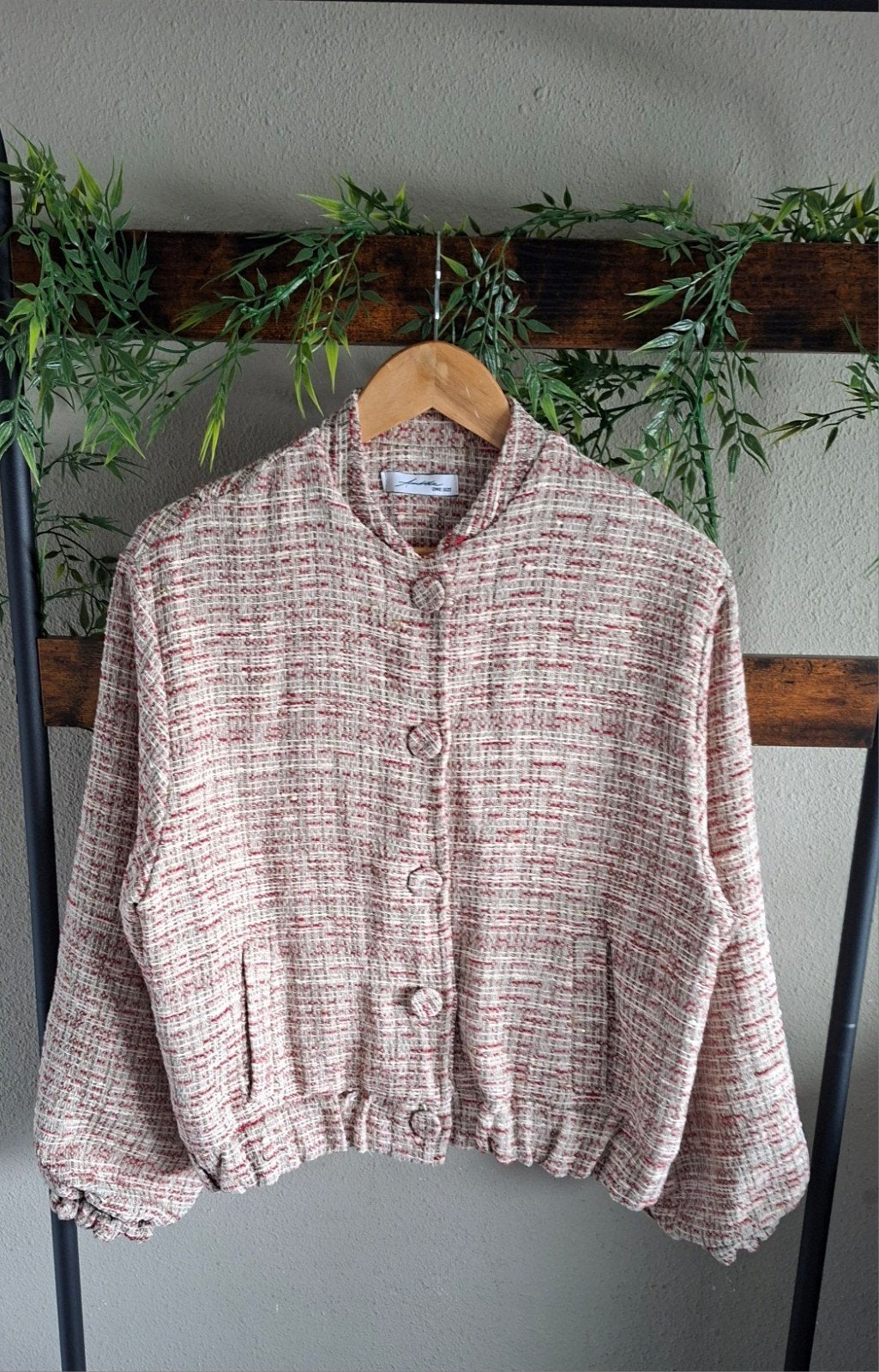 AMBIKA Jas taupe roze rood M/L, Maat 38/40 (M), Meerkleurig, Nieuw, Ophalen of Verzenden