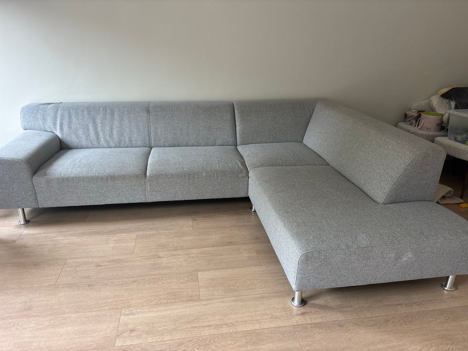 Bank Pronto Wonen - Hoekbank met loungegedeelte, 250 tot 300 cm, Gebruikt, Hoekbank, Ophalen of Verzenden