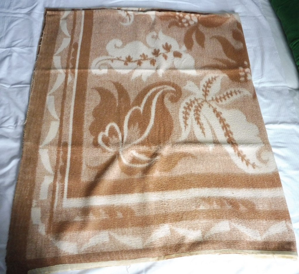 Mooie vintage wollen deken 190 x 230 cm wol, Ophalen, Gebruikt