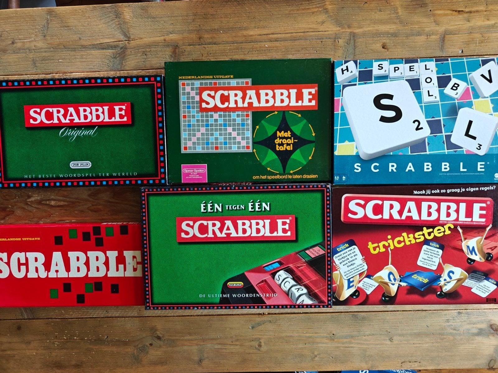 6 X Scrabble., Ophalen of Verzenden, Mattel., Mattel., Mattel.