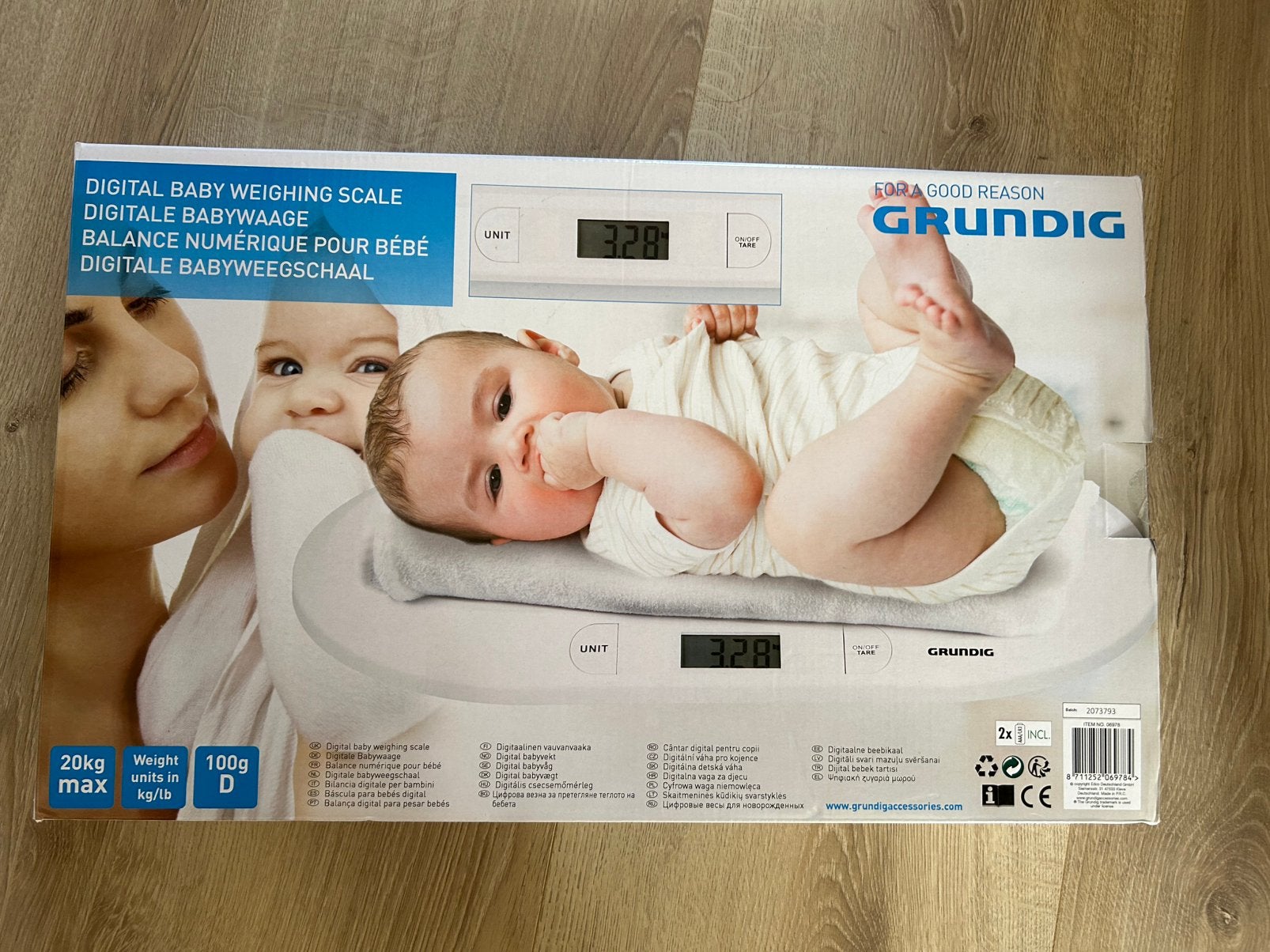Grundig digitale baby weegschaal, Kinderen en Baby's, Ophalen, Zo goed als nieuw
