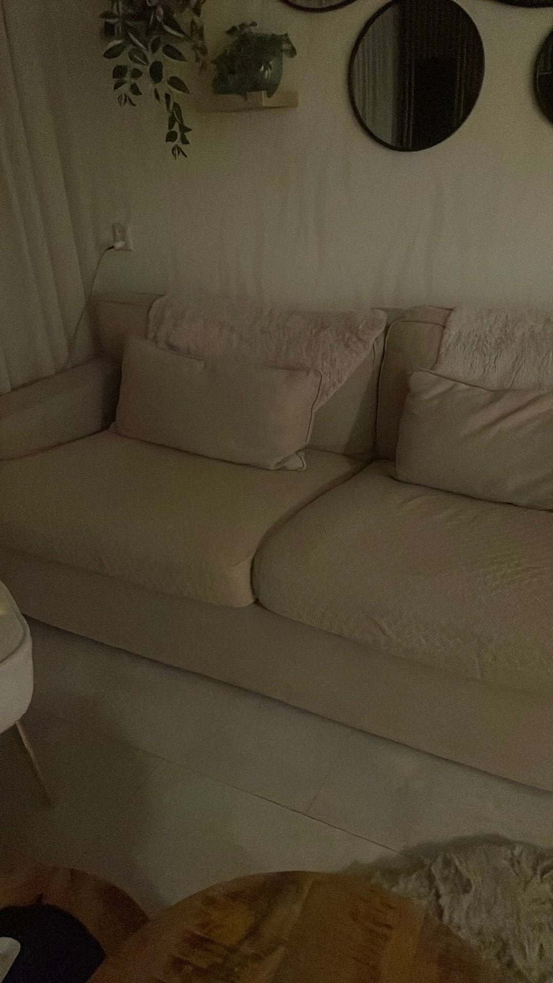 4 zits bank beige, Ophalen of Verzenden, Zo goed als nieuw, 75 tot 100 cm, Tweepersoons