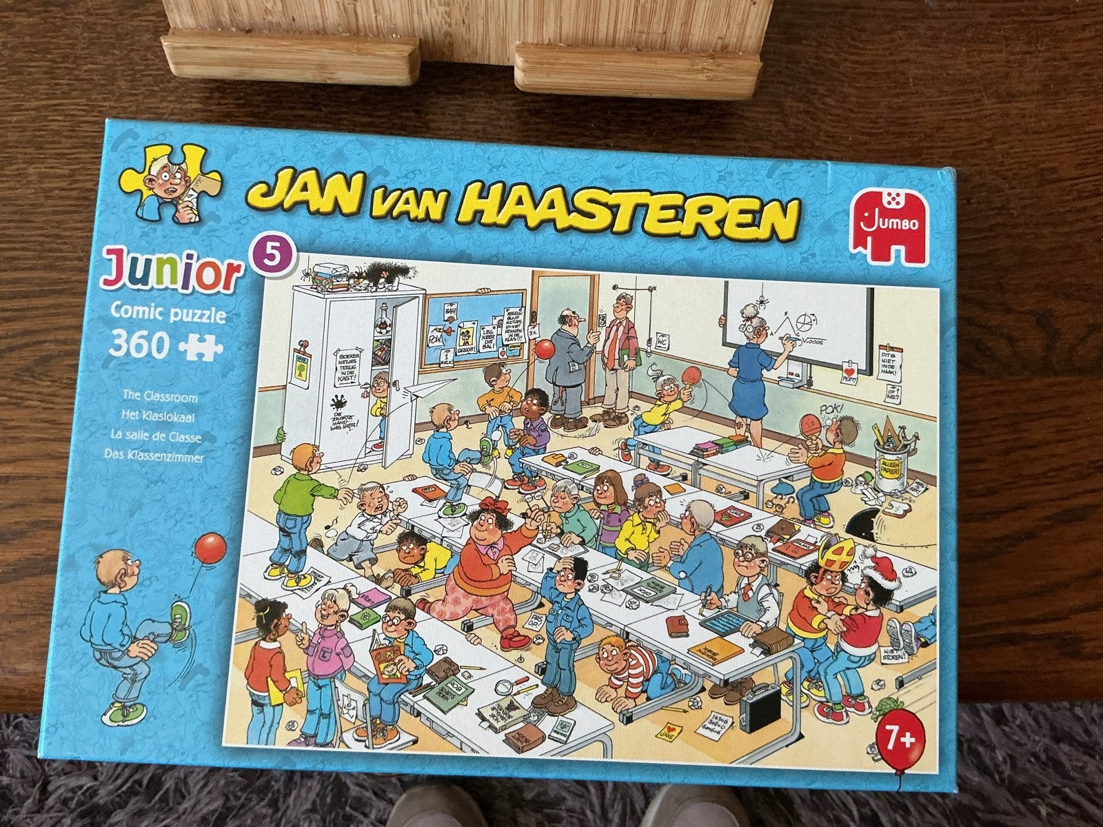 Jan van Haasteren Junior Comic Puzzel - Het Klaslokaal 360, Ophalen of Verzenden, Meer dan 50 stukjes, Zo goed als nieuw, 6 jaar of ouder