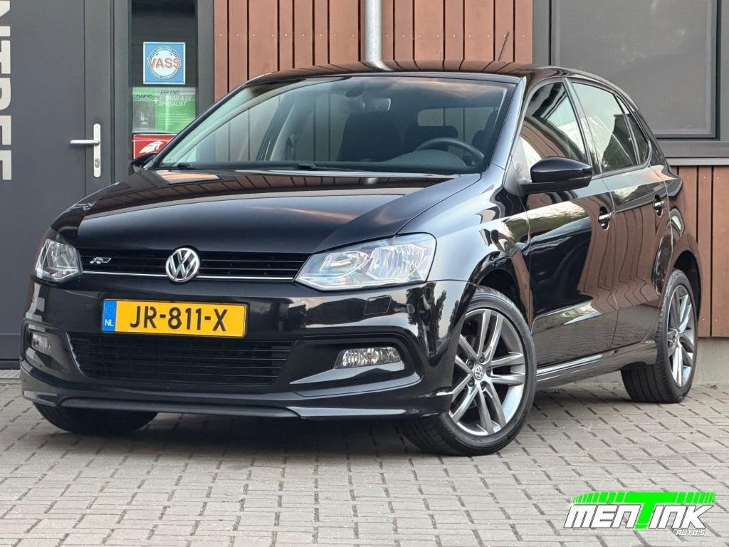 Volkswagen POLO 1.2 TSI R-Line N.A.P. Navi Cruise PDC, Auto's, 40 €/maand, 4 cilinders, Zwart, Origineel Nederlands