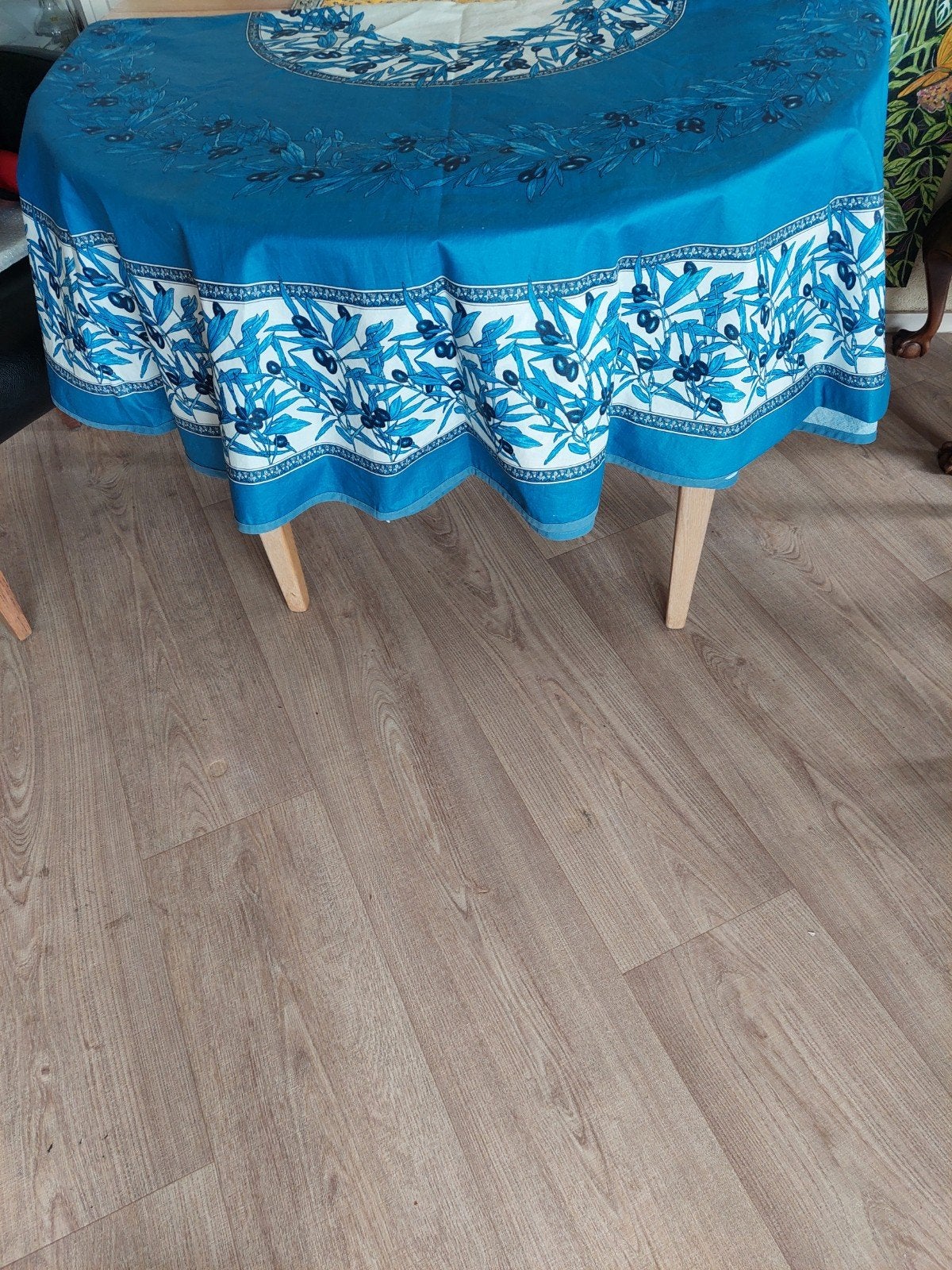 Rond Tafelkleed Textiel met Coating - Ø 165 cm, Ophalen of Verzenden