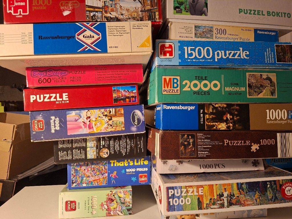 puzzle, Hobby en Vrije tijd, Denksport en Puzzels, Ophalen, 500 t/m 1500 stukjes, Zo goed als nieuw