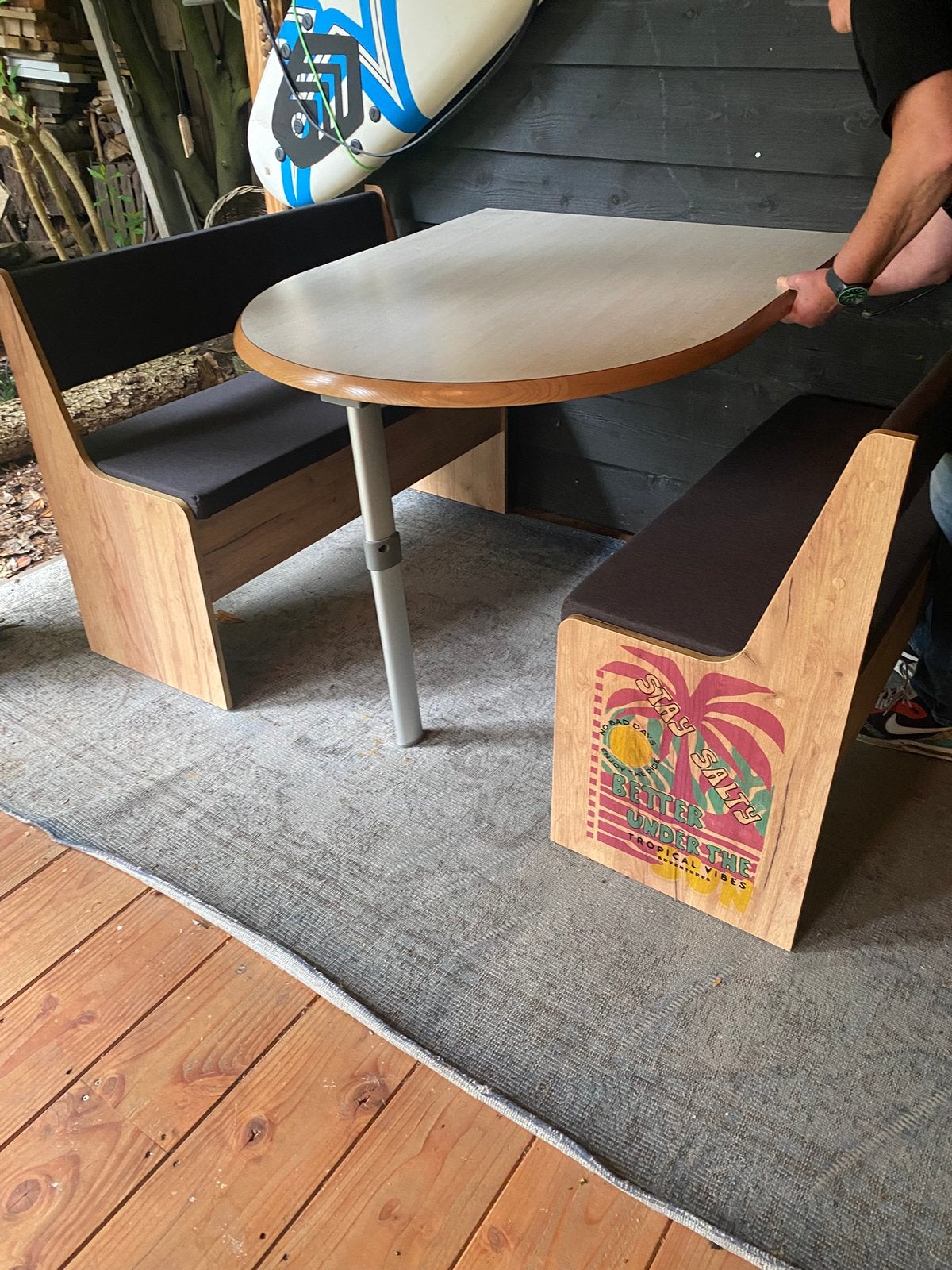 Campertafel, Ophalen, Zo goed als nieuw