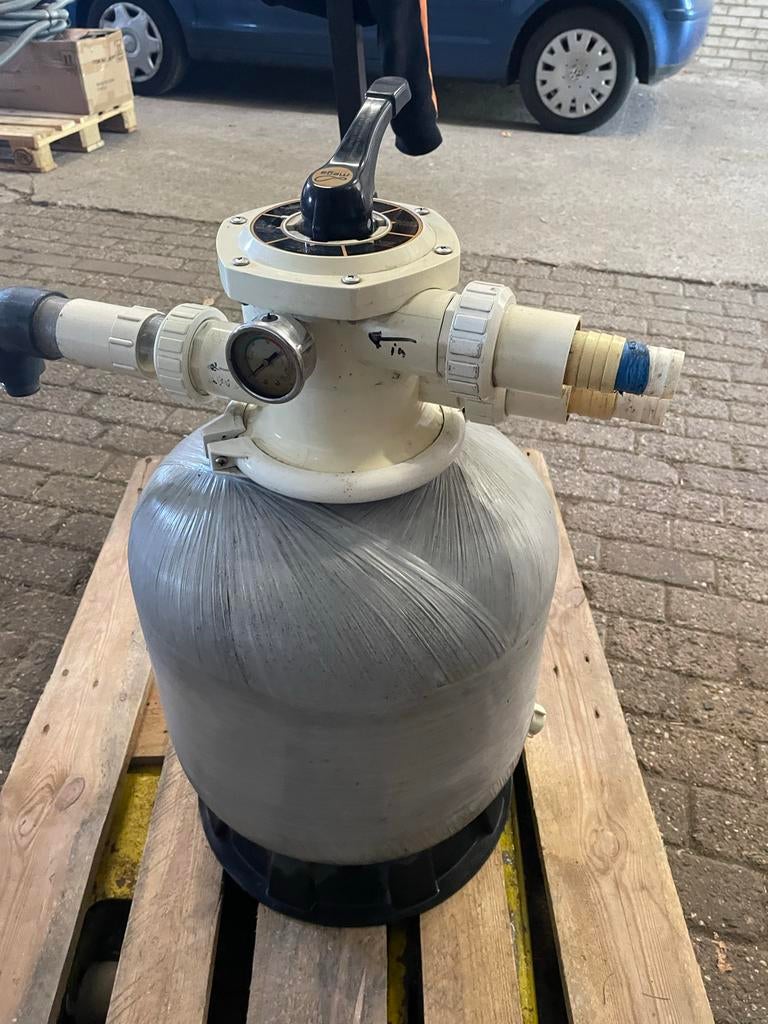 Gebruikte MEGA V400 zandfilter met 6-wegklep en filterglas, Ophalen, Gebruikt, Filter