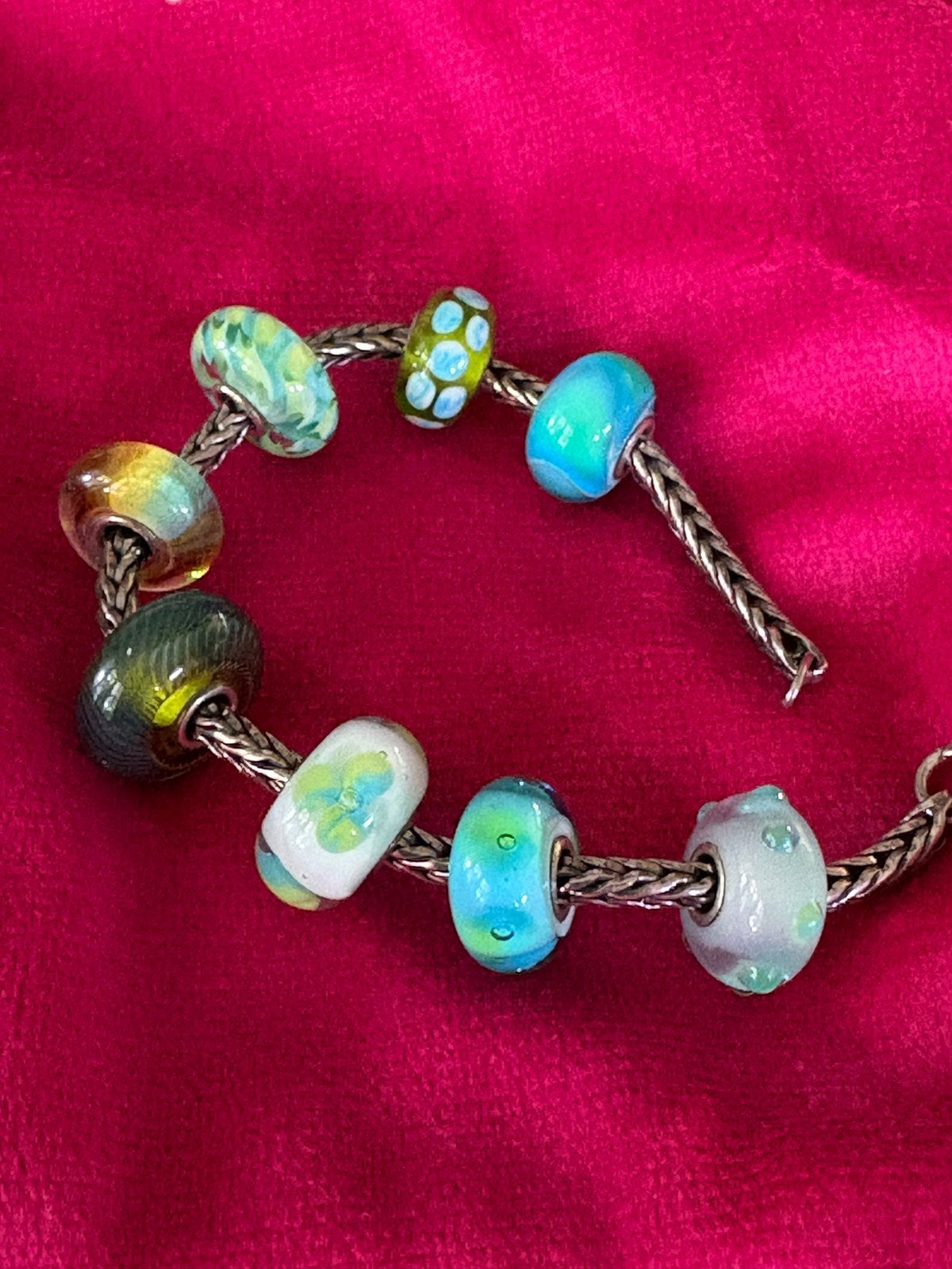 Unieke Trollbeads set (8 stuks) (Retired), Sieraden, Tassen en Uiterlijk, Glas of Kristal, Ophalen of Verzenden, Zo goed als nieuw