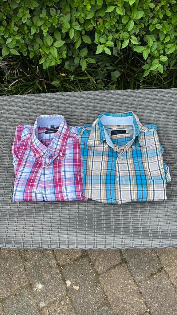 2 overhemden John Cabot, Kleding | Heren, Overhemden, Ophalen, Zo goed als nieuw, Overige kleuren, Halswijdte 43/44 (XL)