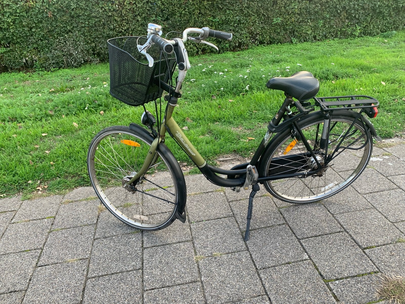 Batavus damesfiets met 7 versnellingen en mand, Ophalen, Velgrem, Versnellingen, Batavus