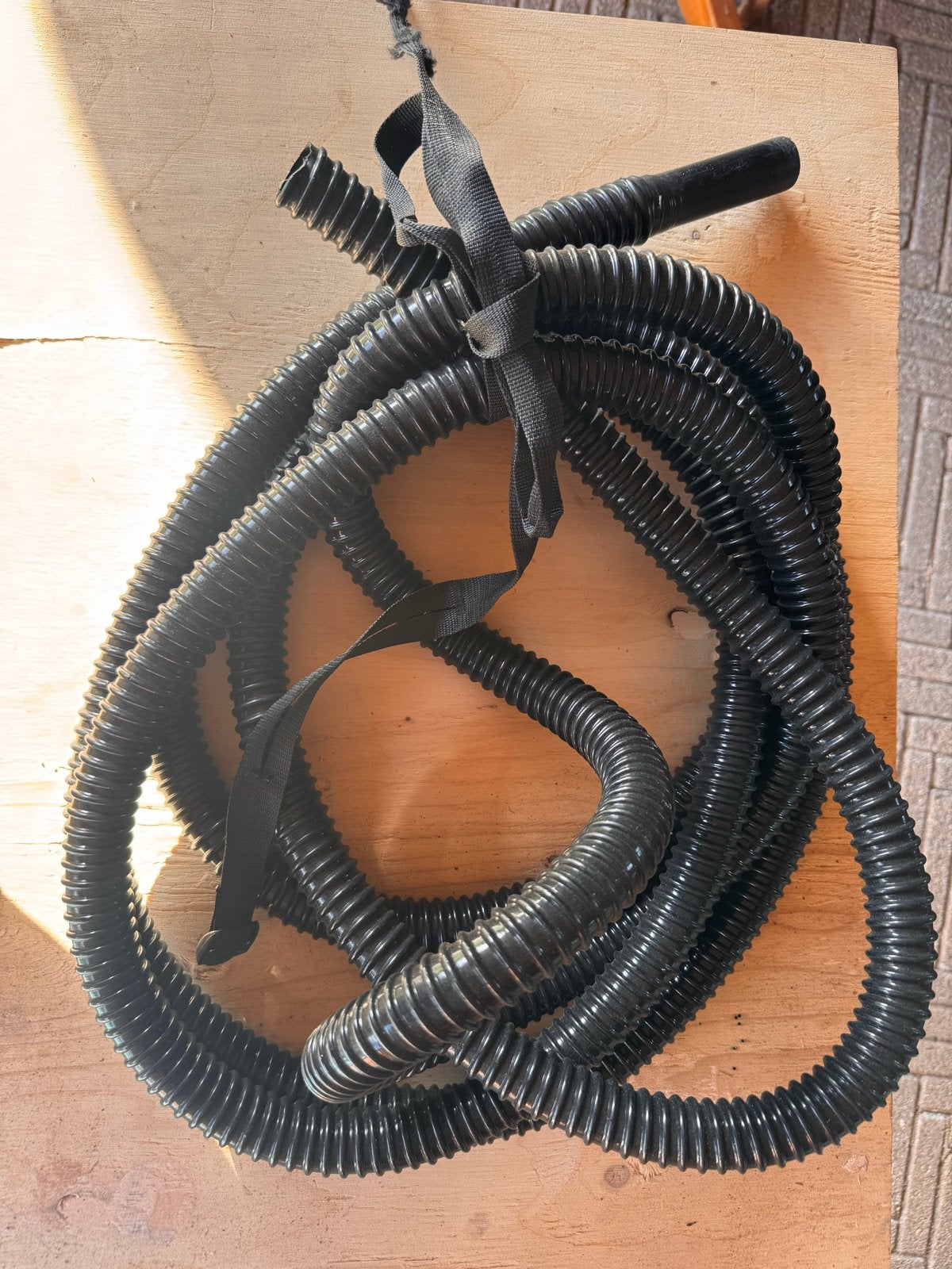 Vuilwaterslang camping 5,9m, 2,5cm doorsnede, zwart, Ophalen of Verzenden, Nieuw