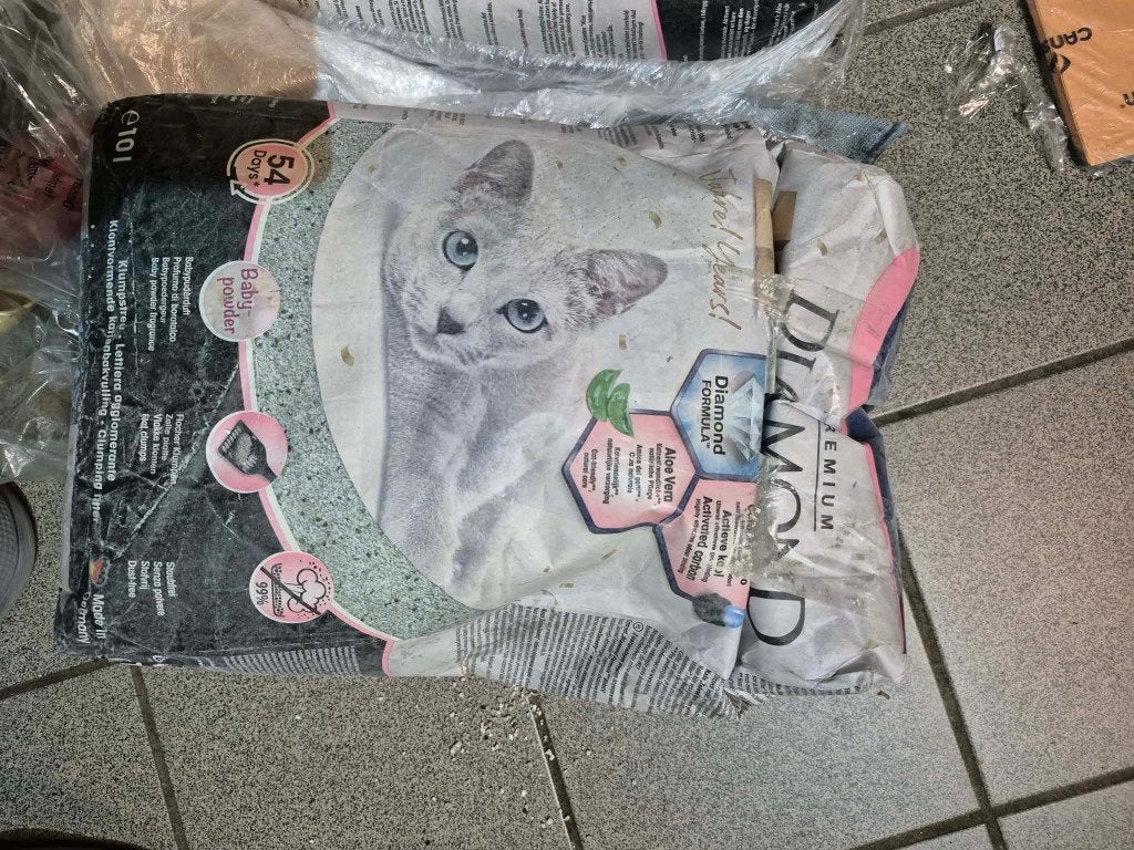 Kattenbakvulling 2 zakken, Ophalen, Nieuw