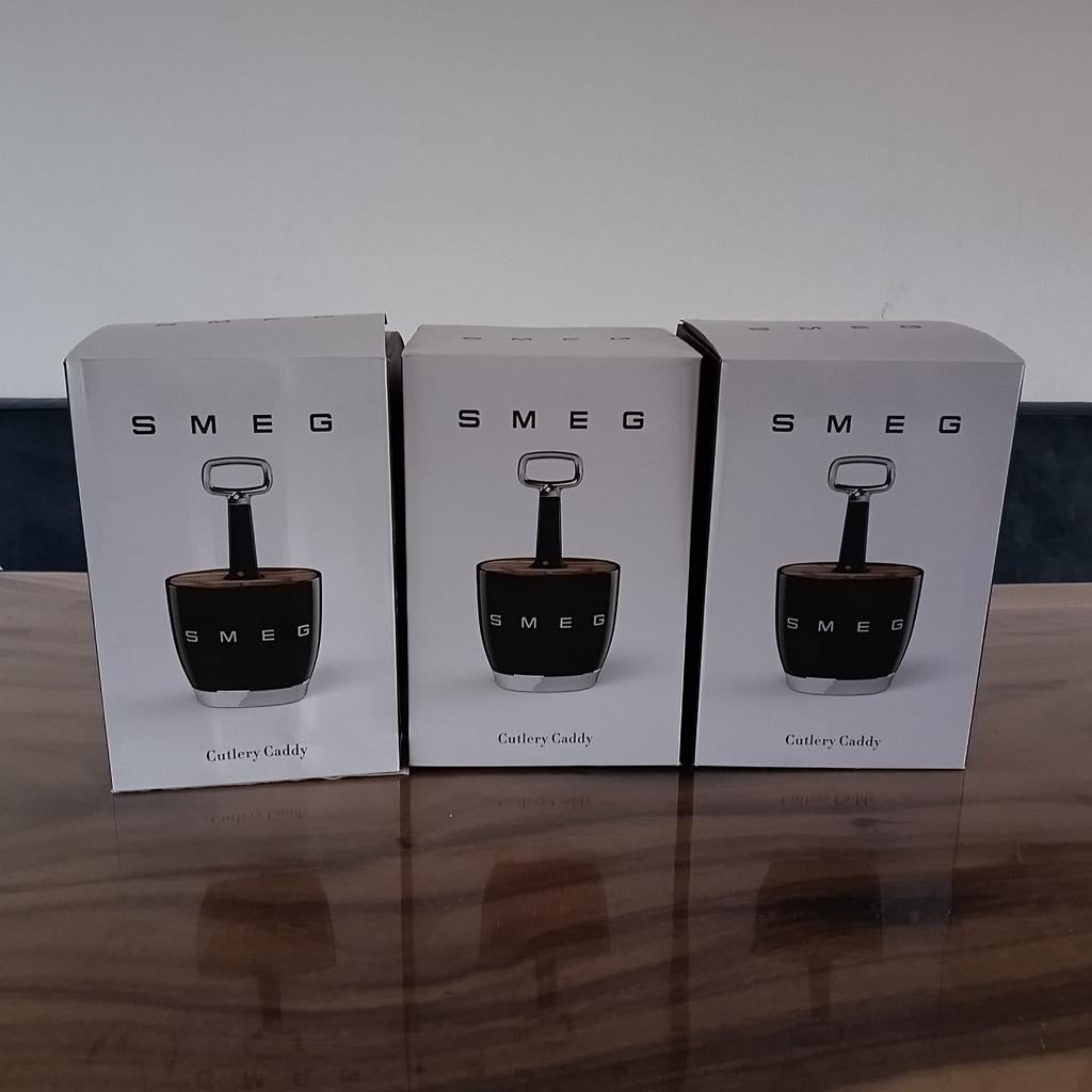 NIEUWE Smeg Bestekhouder, Zwart, 3 stuks, Ophalen of Verzenden, Nieuw