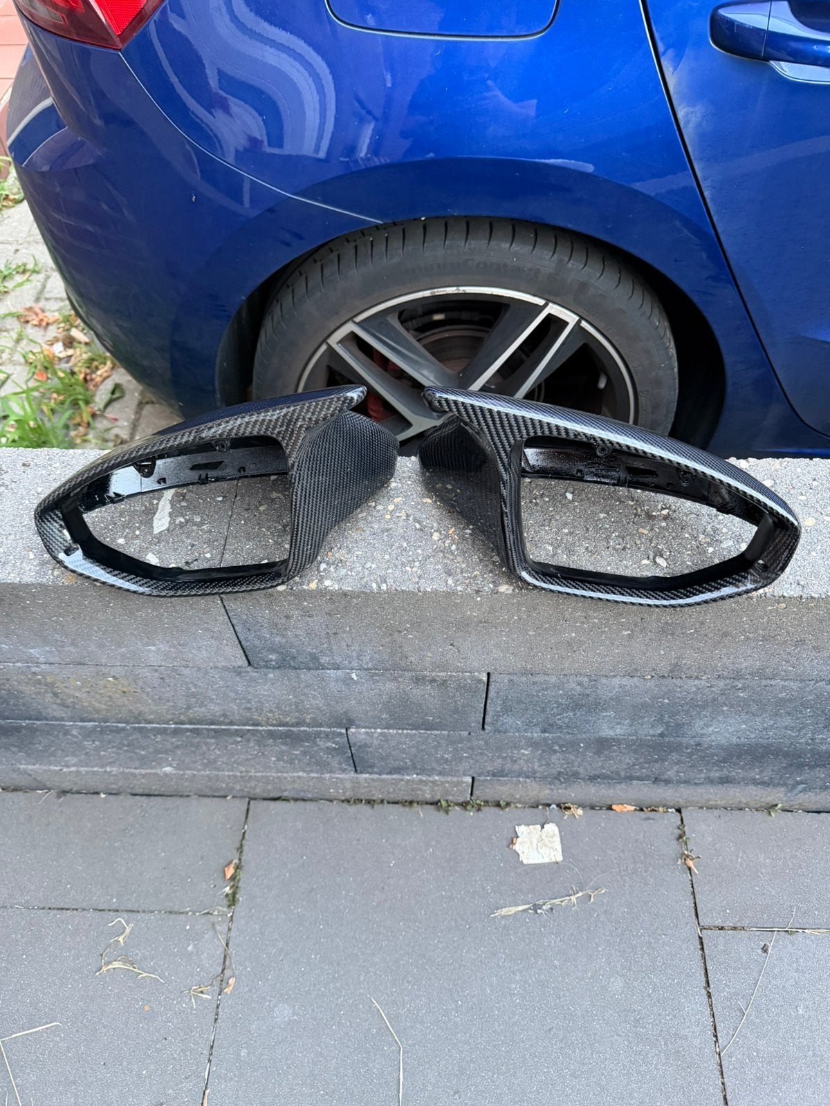 Audi Rs6 S6 A6 C8 2020+ ABT zijspiegel kappen psm carbon, Ophalen of Verzenden, Zo goed als nieuw, Hondenkar, Minder dan 20 kg