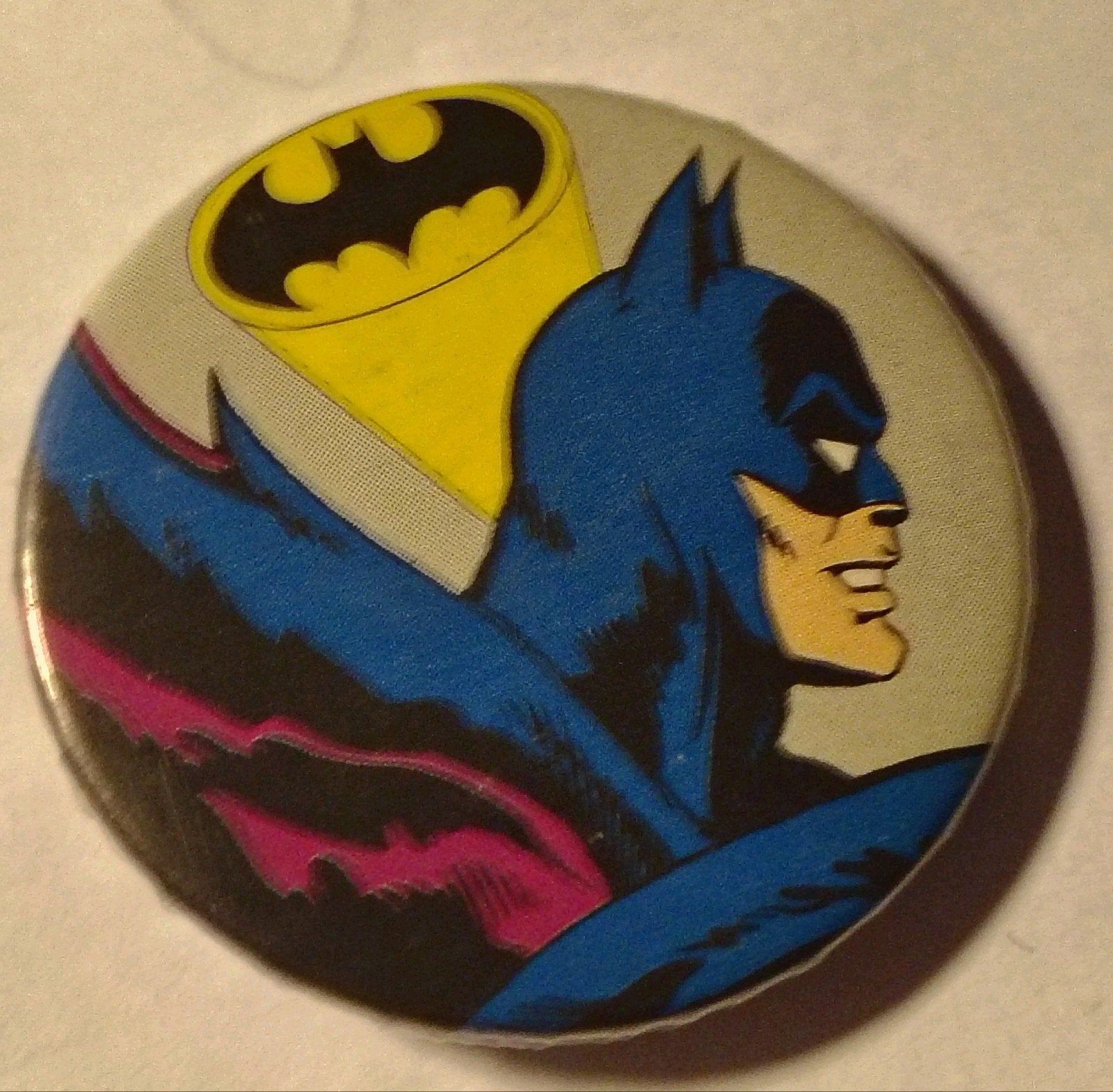 Vintage Batman Button, Verzamelen, Speldjes, Pins en Buttons, Ophalen of Verzenden, Gebruikt, Overige onderwerpen