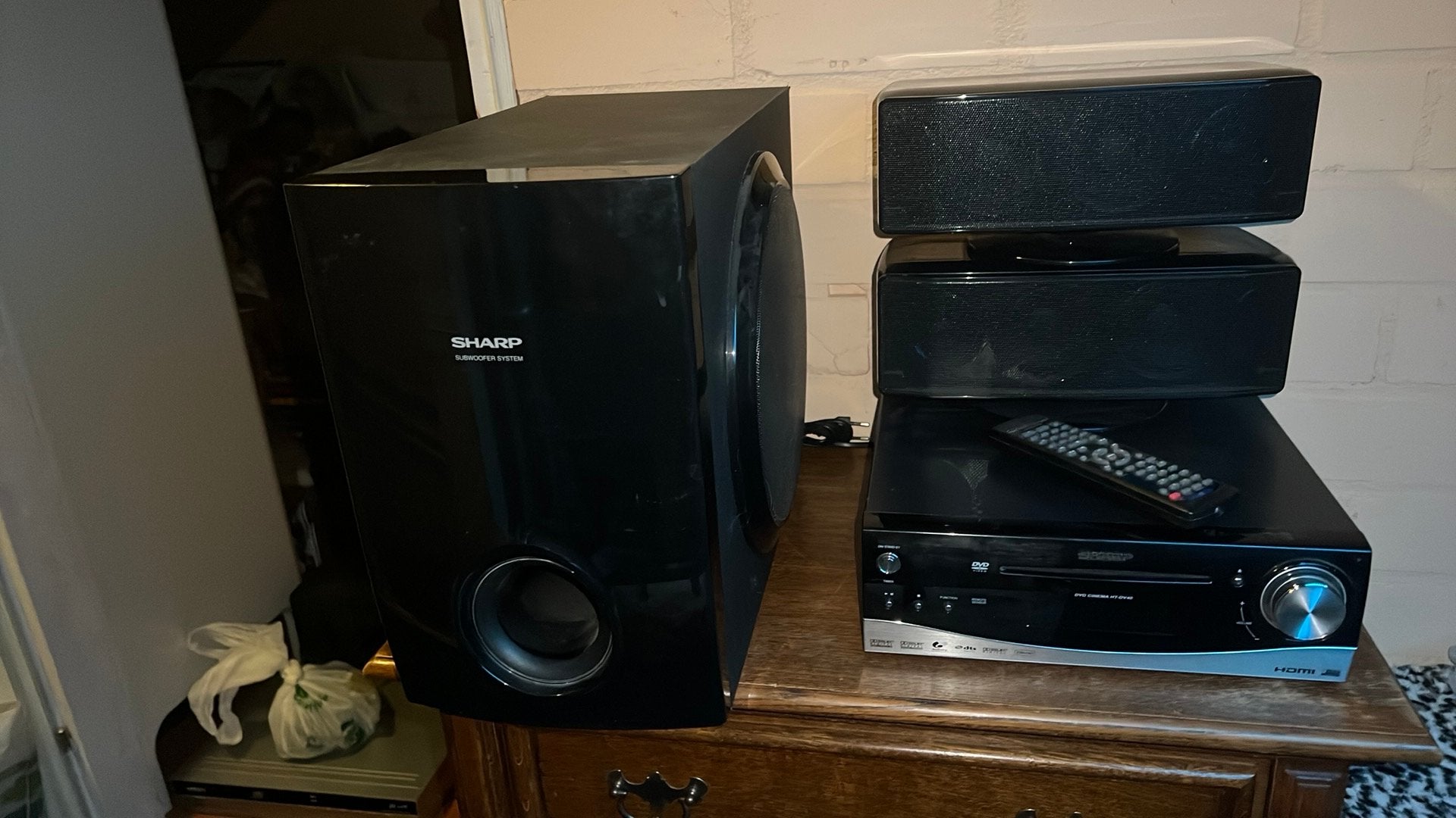 SHARP HOME CINEMA SET, Overige merken, Soundbar, Ophalen of Verzenden, Zo goed als nieuw
