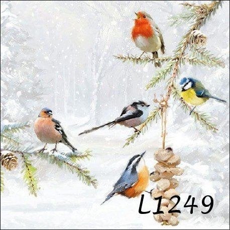 Servetten decoupage/bullet journal * vogels L1249, Verzenden, Nieuw