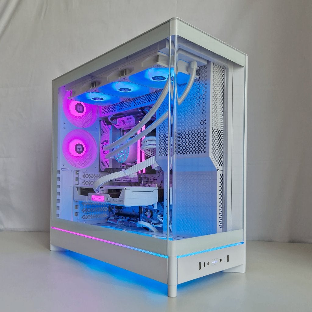 RX 9070 16GB, Ryzen 7 7700 | Fishtank PC Wit, StellaPCs, Nieuw, Ophalen of Verzenden, Gaming