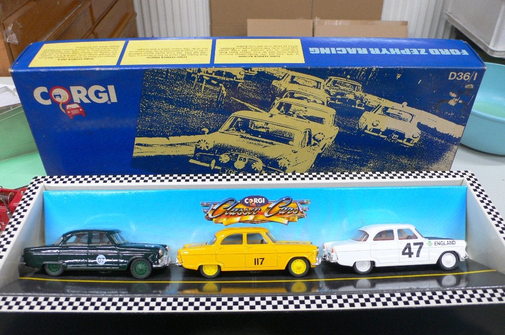 ford zephyr racingset - corgi 1/43 -, Verzenden, Nieuw, Auto, Corgi