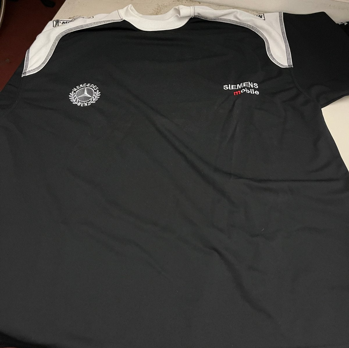 Vintage West McLaren Mercedes F1 Team Shirt Siemens Mobile, Ophalen, Gedragen, Overige maten, Zwart