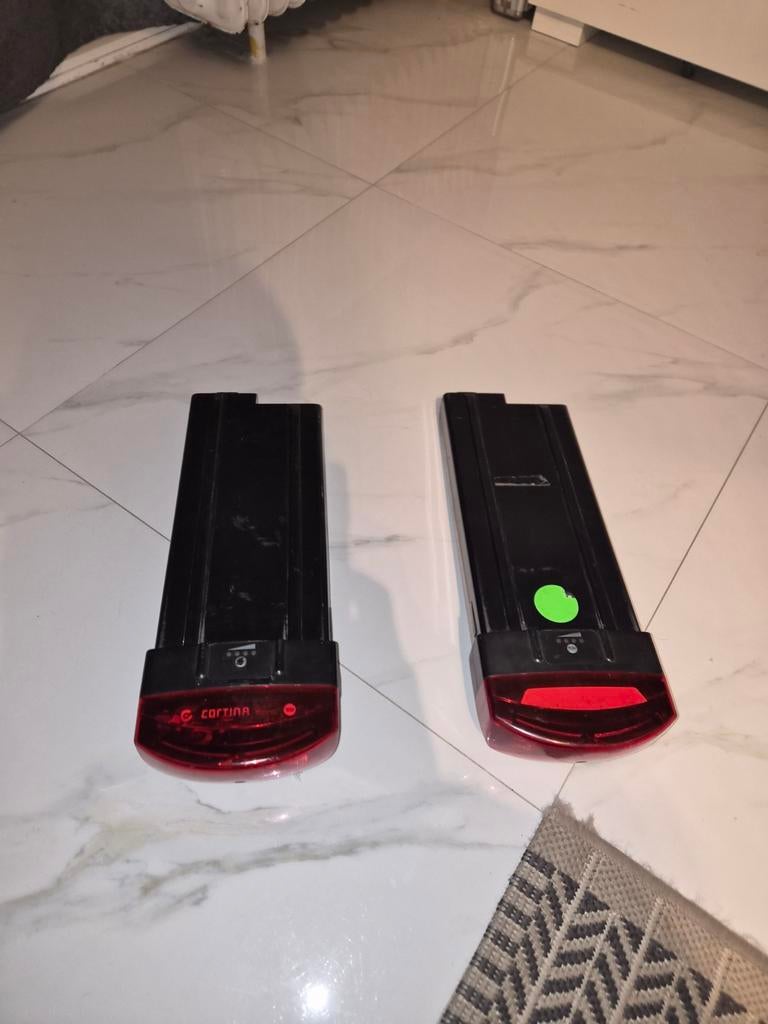 2 Cortina Ecomo 36V Accu's - Verschillend Bereik, Fietsen en Brommers, Fietsaccessoires | Fietsaccu's, Ophalen of Verzenden, Gebruikt