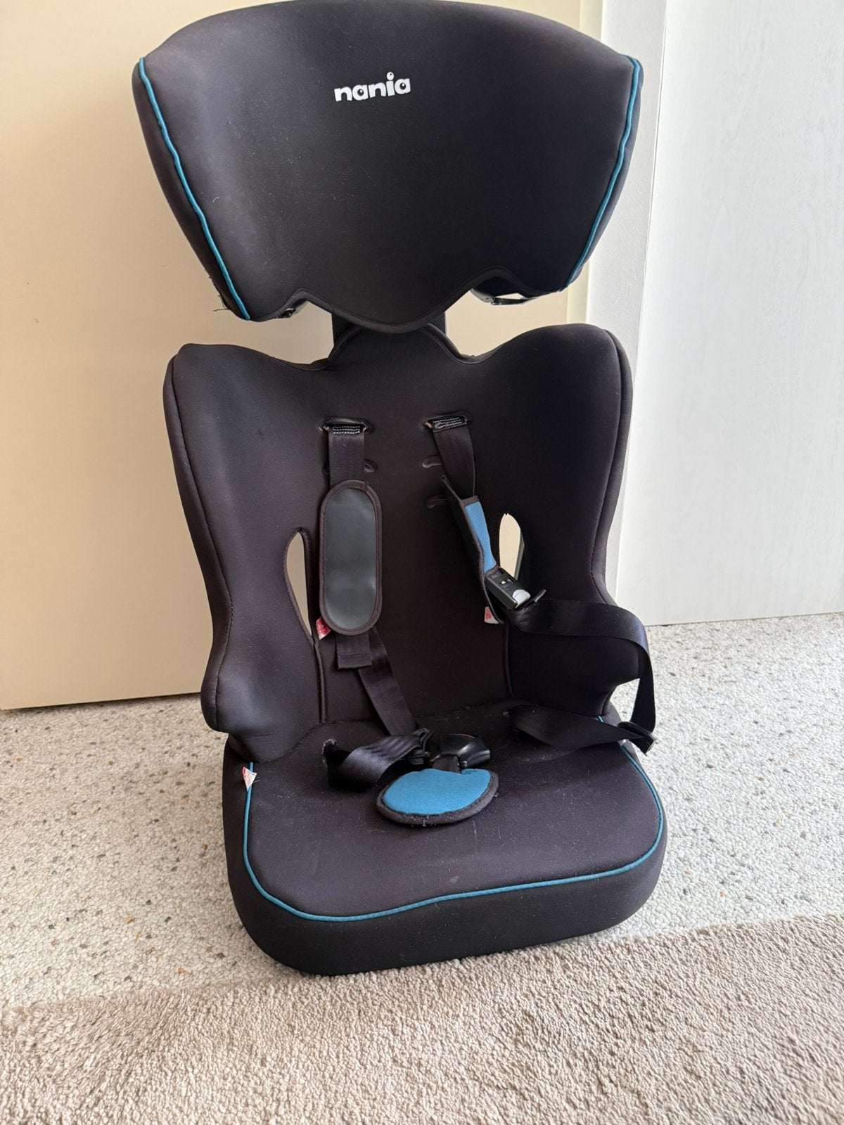 Nania autokinderstoel te koop, zwart., Overige merken, 15 t/m 36 kg, Ophalen of Verzenden, Gebruikt