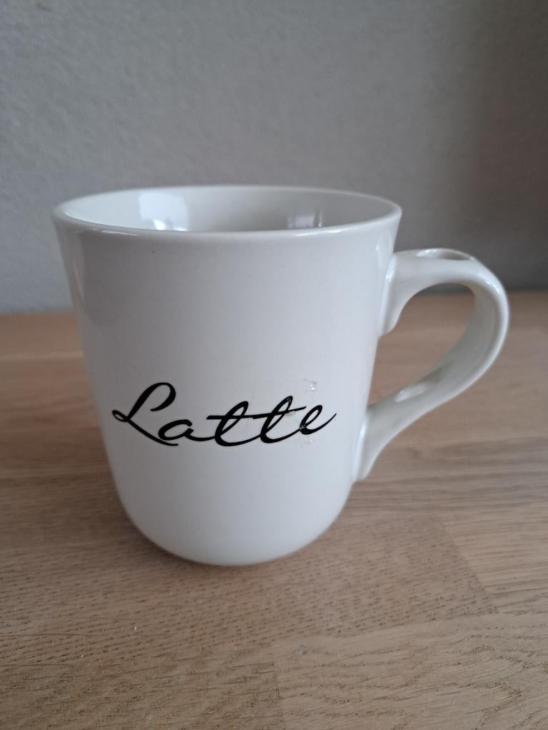 Riviera Maison Latte mok, Huis en Inrichting, Keramiek, Ophalen of Verzenden, Zo goed als nieuw, Overige stijlen