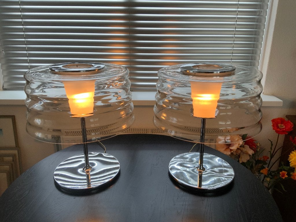 Design Tafellampen Penta Italy by C’hi van Umberto Asnago, Ophalen, Gebruikt, Glas