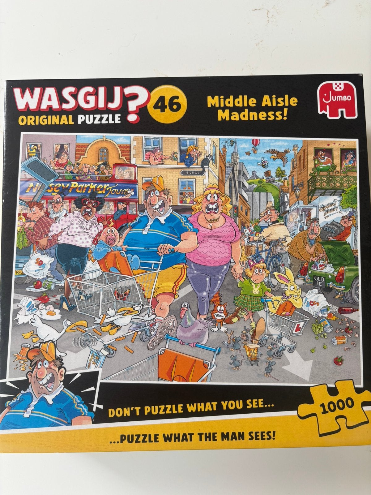 Wasgij ouzzel 1000 stukjes, Ophalen, 500 t/m 1500 stukjes, Zo goed als nieuw