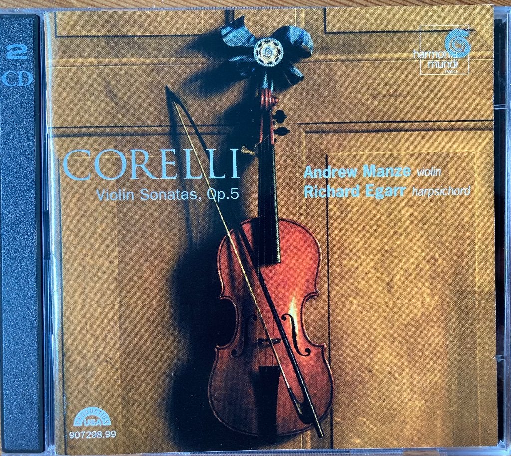 Corelli | Violin Sonatas Op.5 | Manze/Egarr (2 cd), Ophalen of Verzenden, Barok, Gebruikt, Kamermuziek