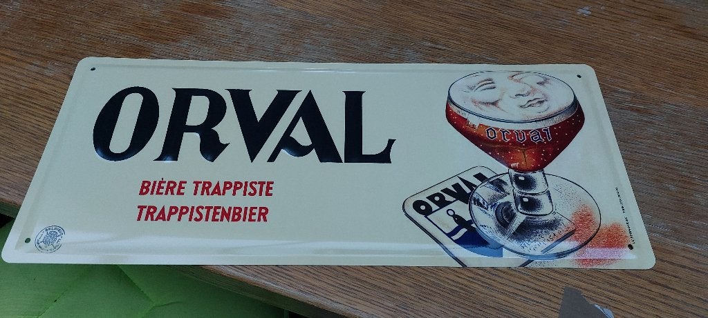 Reclamebord Orval, Verzamelen, Biermerken, Nieuw, Reclamebord, Plaat of Schild, Overige merken, Ophalen of Verzenden