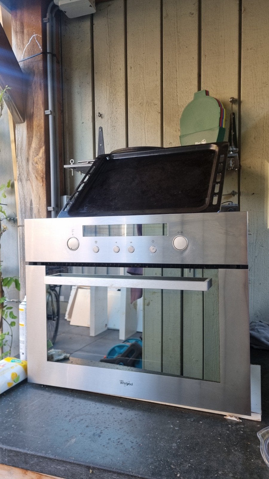Whirlpool Combi-oven AMW 523/IX - Inbouw RVS, Ophalen, 45 tot 50 cm, Whirlpool, Gebruikt
