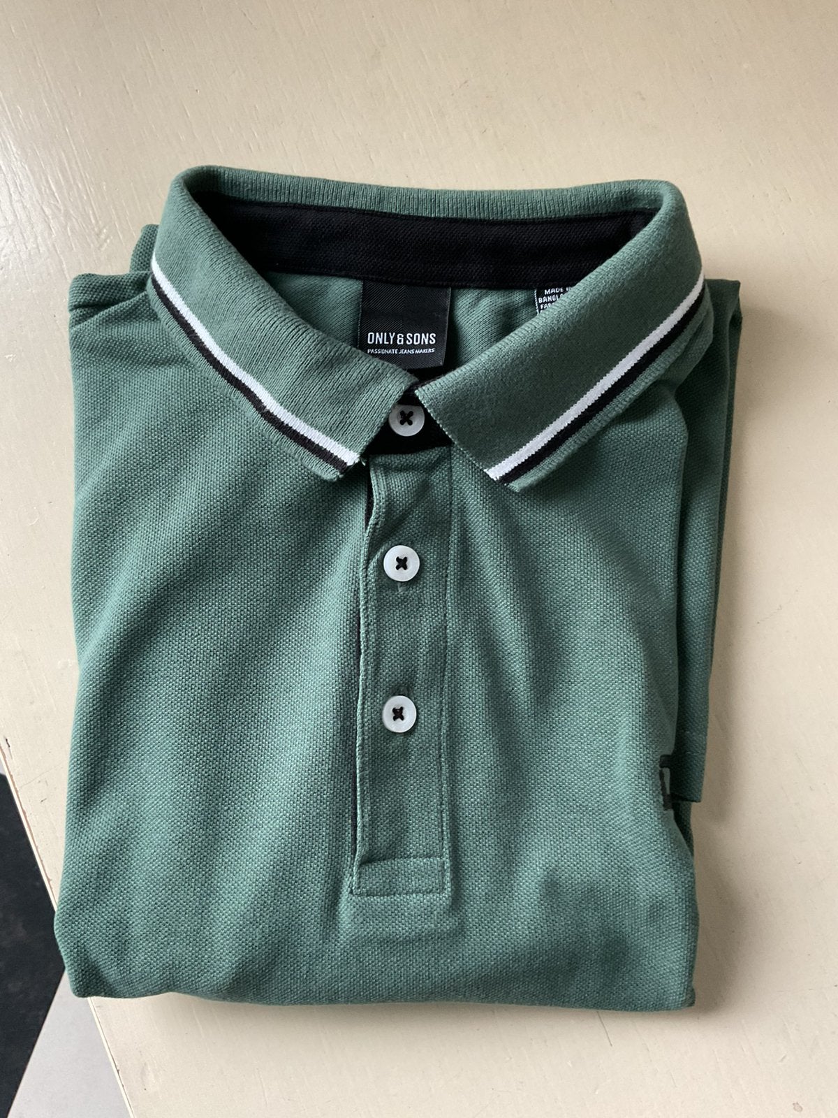 ONLY & SONS POLO, Kleding | Heren, Polo's, Ophalen of Verzenden, Zo goed als nieuw, Maat 52/54 (L), Groen