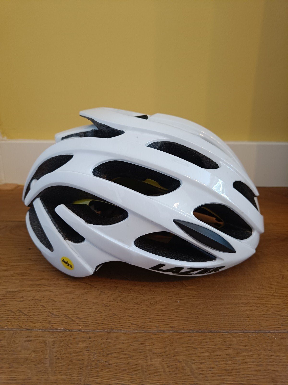 Lazer Blade+ MIPS Fietshelm Wit Maat L (58-61cm) ZGAN, Lazer, Ophalen of Verzenden, Zo goed als nieuw, L