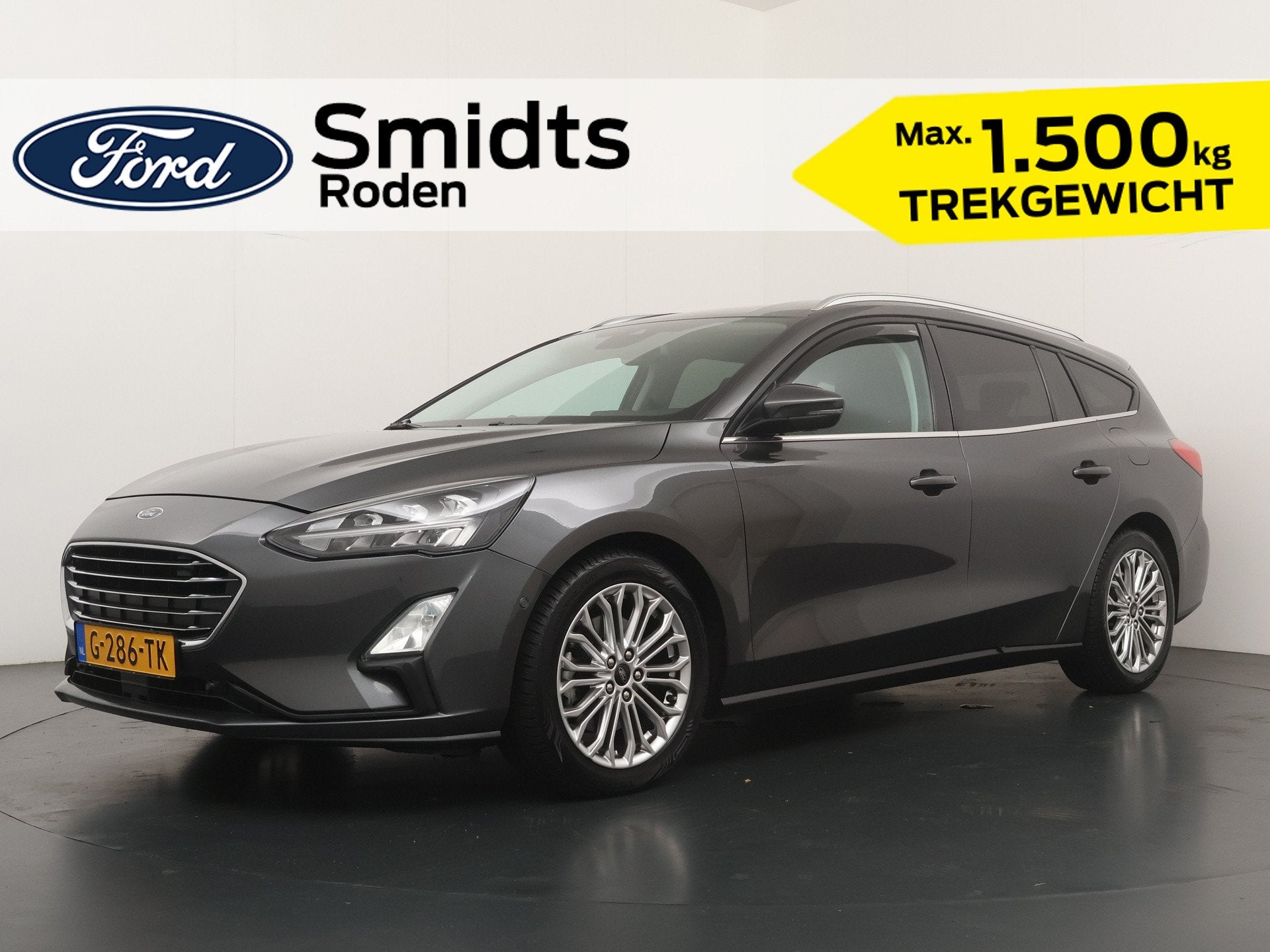 Ford FOCUS Wagon 1.5 EcoBoost Titanium 150PK | Trekhaak | Wi, Auto's, Stof, Origineel Nederlands, Handgeschakeld, 3 cilinders