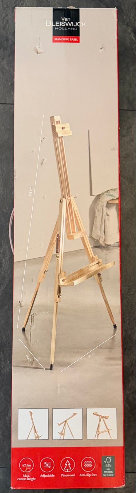 Schildersezel Van Bleiswijk, nieuw in doos, 62cm hoog, Ophalen, Nieuw, Ezel