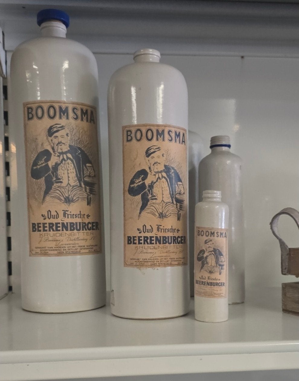 Vintage Boomsma Beerenburger Kruidenbitter flessen, Ophalen of Verzenden