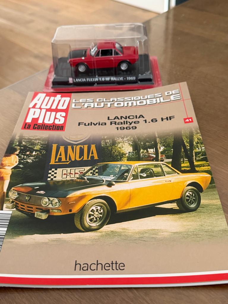 Lancia Fulvia Rallye 1.6 HF 1969 schaalmodel met magazine, Ophalen of Verzenden, Nieuw, Auto, Overige merken