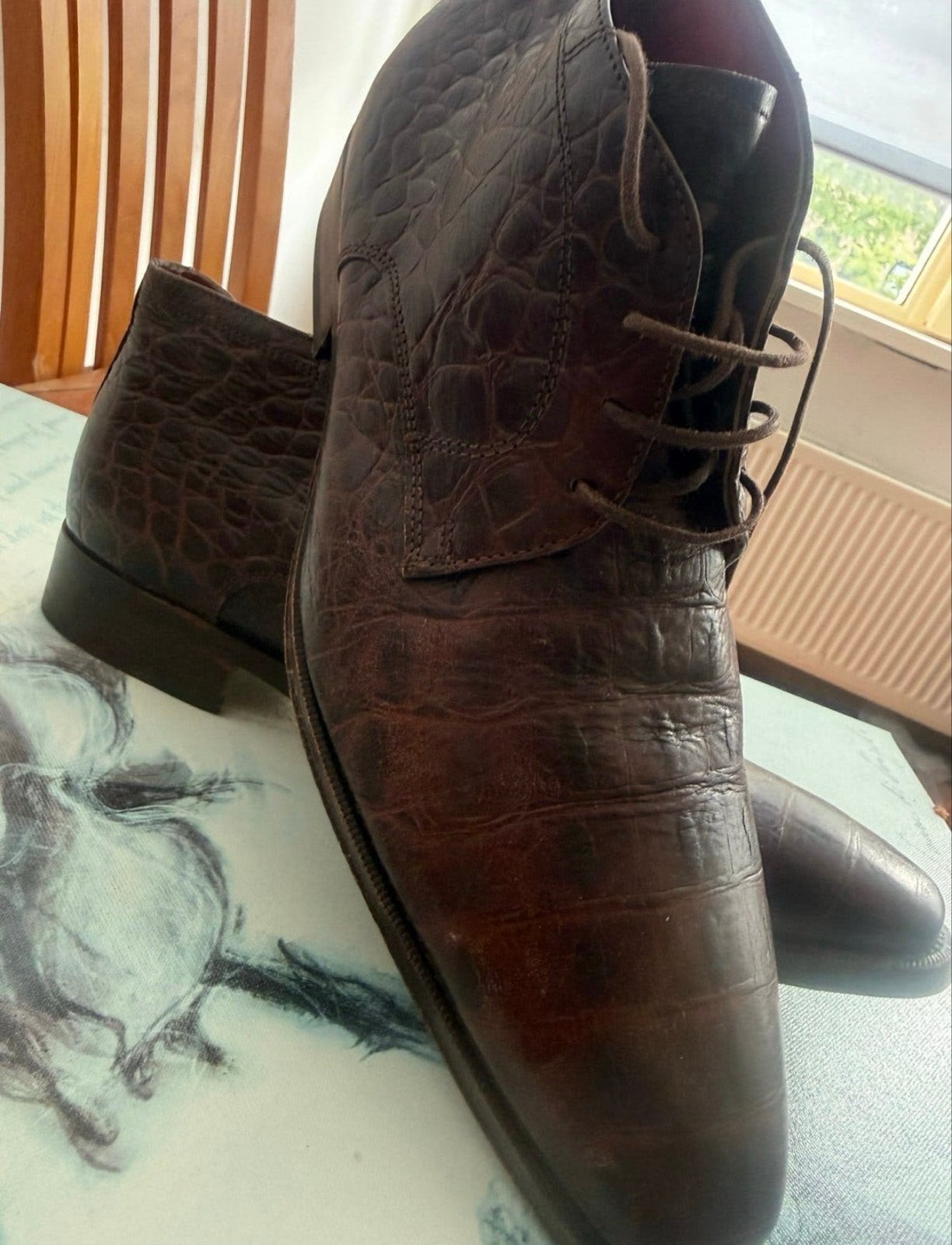 Giorgio 1958 bruine leren veterschoenen maat 42, Ophalen of Verzenden, Gedragen, Bruin, Veterschoenen