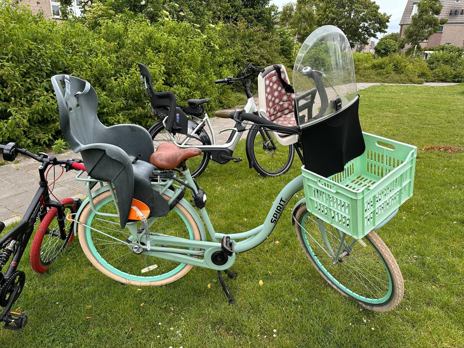Spirit fiets mint groen, Ophalen, 2 zitjes, Gebruikt, Overige merken