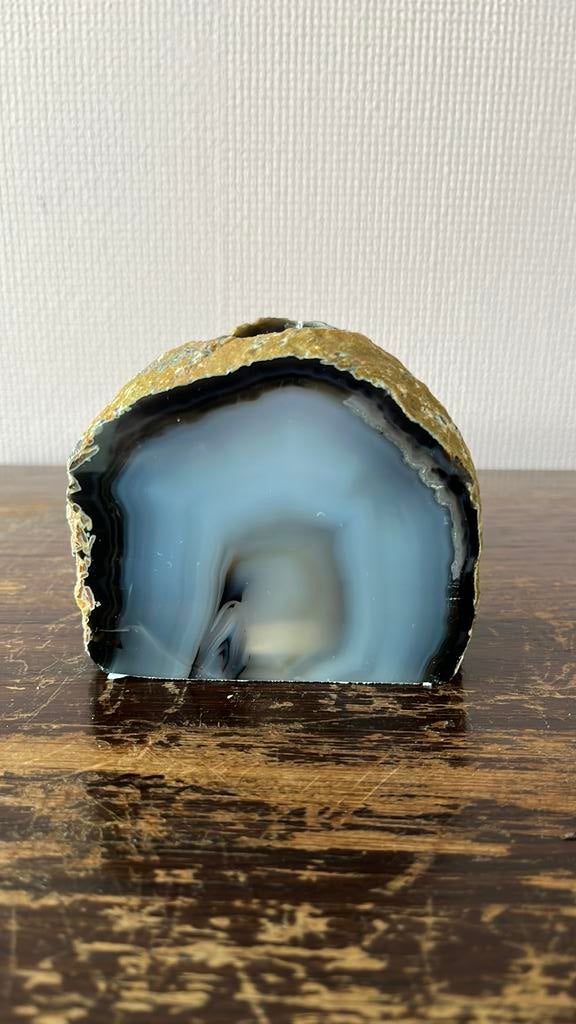 Waxinelichthouder Agaat, 8,5cm x 10.5cm, Ophalen, Mineraal