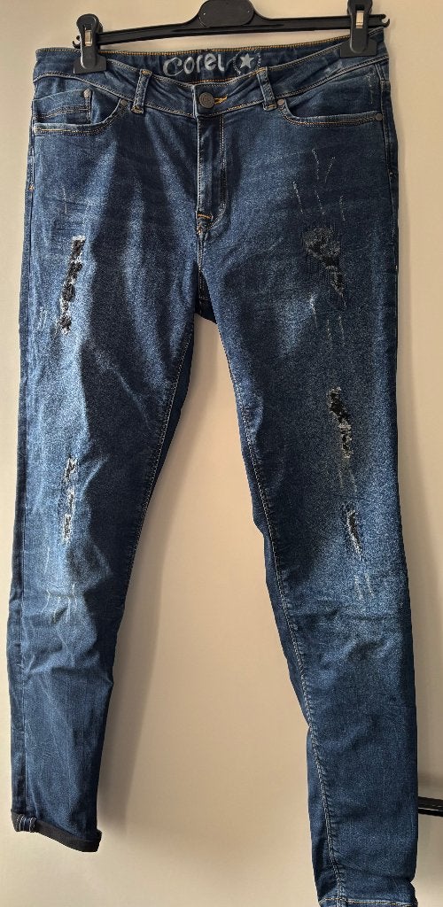Corel Maggie stretch jeans maat 42 blauw, Corel, Zo goed als nieuw, W33 - W36 (confectie 42/44), Verzenden