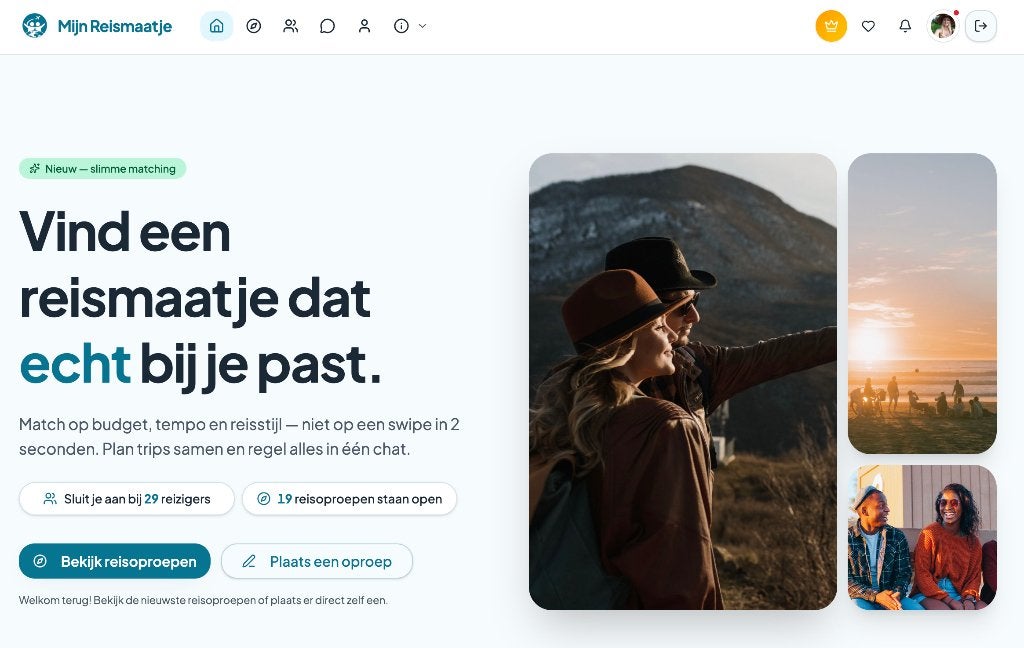 Reismaatje gezocht op basis van jouw reisstijl?, Contacten en Berichten