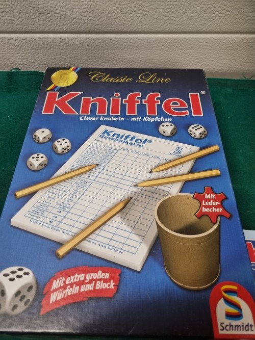 kinffel jahtzee compleet, Ophalen of Verzenden, 'T Olde Gre-j, Info@toldegrej.nl, Endepoelstraat 20f Didam