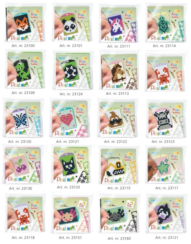 PIXELHOBBY keyrings medaiilons diversen, Pixelhobby, Pixelhobby, Overige thema's, Nieuw