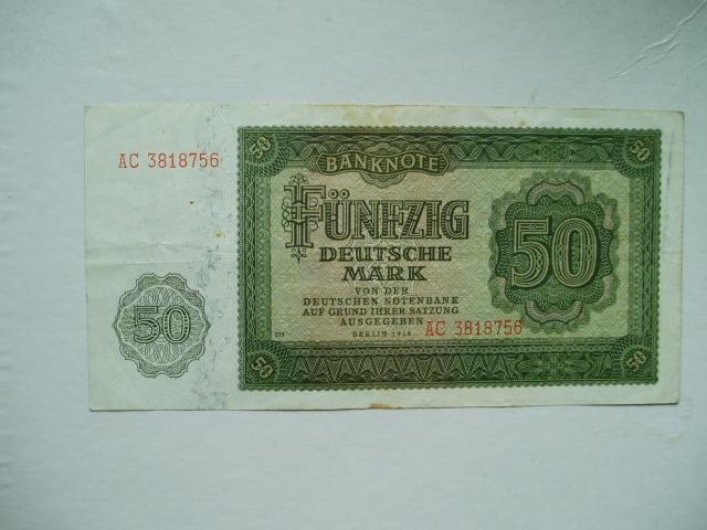 1194. Oost Duitsland, 50 deutsche mark 1948., Verzenden, Duitsland, Los biljet